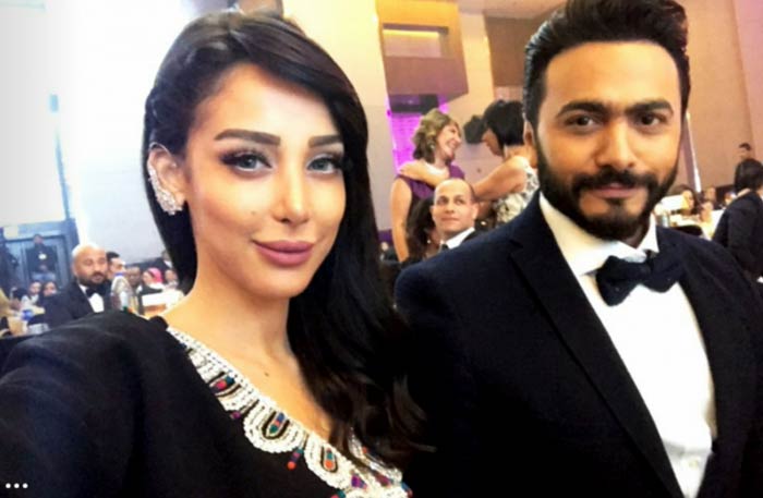 بسمة بوسيل على خلاف مع تامر حسني وهذا ما قالته