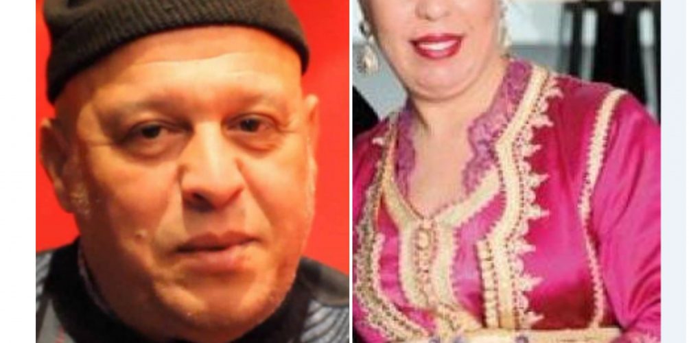 سعاد النجار و جمال لعبابسي في مسرحية لادريسة غلط