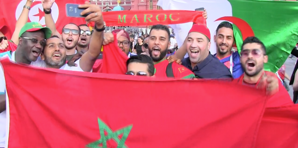 قبل مواجهة البرتغال.. مغاربة يرددون النشيد الوطني من قلب موسكو (فيديو)
