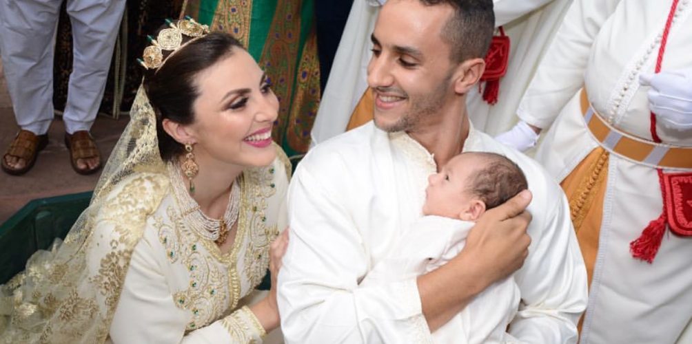 بالصور.. حفل عقيقة &laquo;&nbsp;قيس&nbsp;&raquo; ابن الثنائي الرياضي صوفيا وأمين