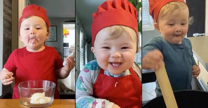 عمره عام فقط.. طاهي صغير يسحر العالم ويحقق ملايين المشاهدات