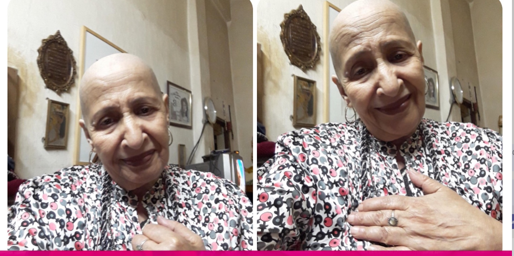 تضامنا مع مرضى السرطان.. عائشة ماهماه تحلق شعر رأسها (صور)