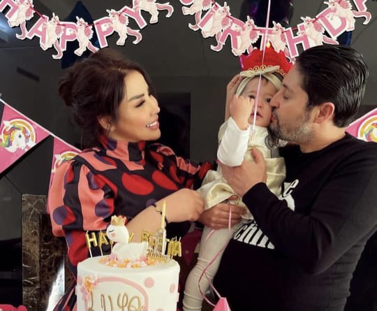 رفقة زوجها.. سعيدة شرف تحتفل بعيد ميلاد ابنتها ليليا  (صور)