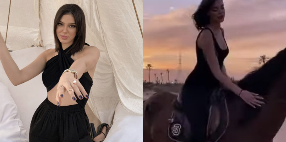 أثناء ركوبها الخيل.. دعاء لحياوي تتعرض لحادث وتدخل المستشفى (فيديو)