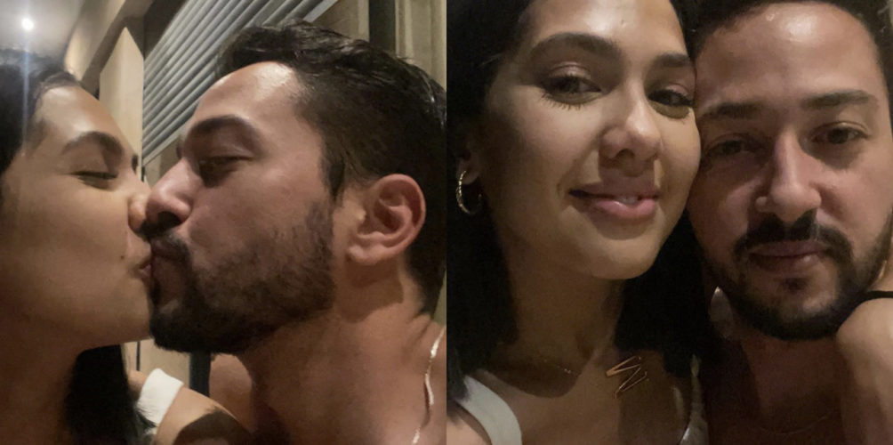 بصورة &laquo;&nbsp;مثيرة&nbsp;&raquo; رفقة زوجها.. منال بنشليخة تحتفل بصدور ألبومها