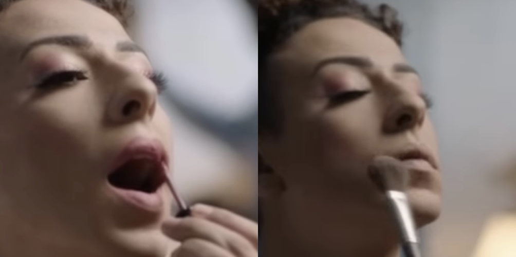 عمل سينمائي ضخم.. فيصل عزيزي يحسم الجدل حول ظهوره بالمكياج في فيديو جديد (فيديو)