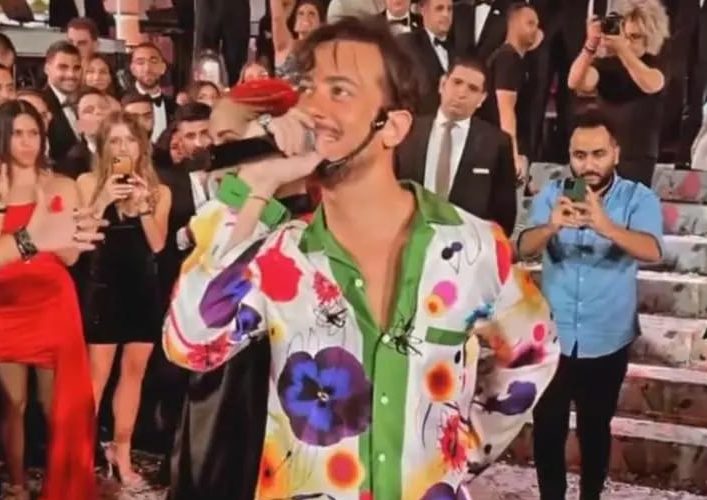 في حفل زفاف في مصر.. سعد لمجرد بإطلالة مميزة (فيديو)