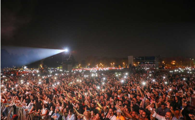 رقم قياسي.. 150 ألف شخص حضروا حفل افتتاح السهرات الكبرى لمدينة الرباط (فيديو وصور)