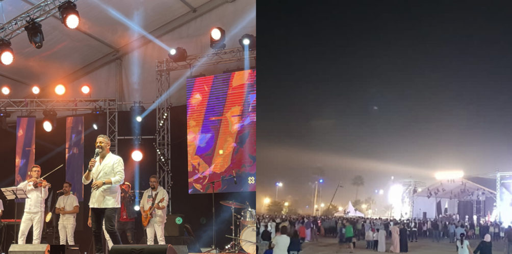 رغم الحضور الضعيف للجمهور.. حاتم عمور يصر على الغناء في أولى حفلات مهرجان « وي كازابلانكا » (صور)