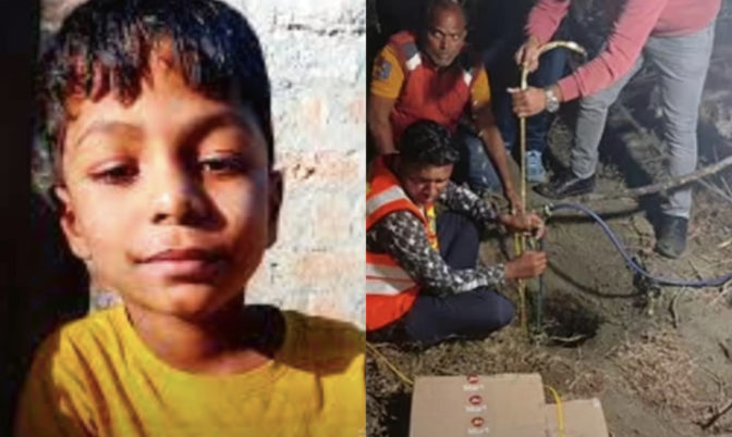 طفل في الثامنة سقط في بئر ضيقة بعمق 121 مترا.. مأساة الطفل ريان تتكرر في الهند! (صور)