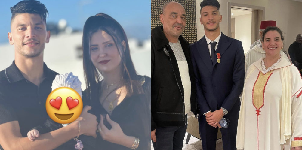 بعد الاستقبال التاريخي.. أشرف داري يخطف الأنظار رفقة زوجته الحسناء وابنتهما (صورة)