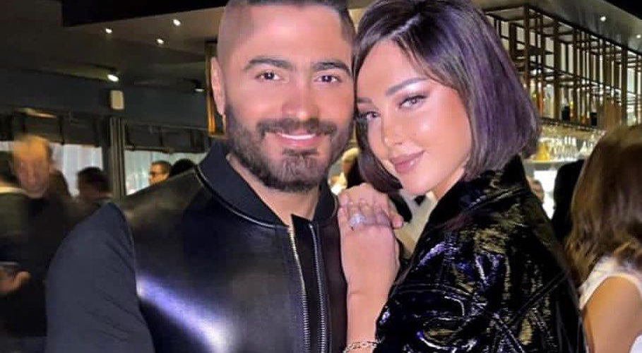 عِشرة سنين.. هل وصلت علاقة بسمة بوسيل وتامر حسني إلى نهايتها؟