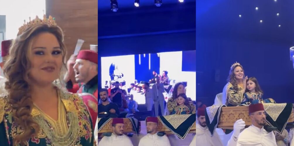على طريقة الأعراس المغربية.. كوثر براني تحتفل بعقيقة ابنها (صور)